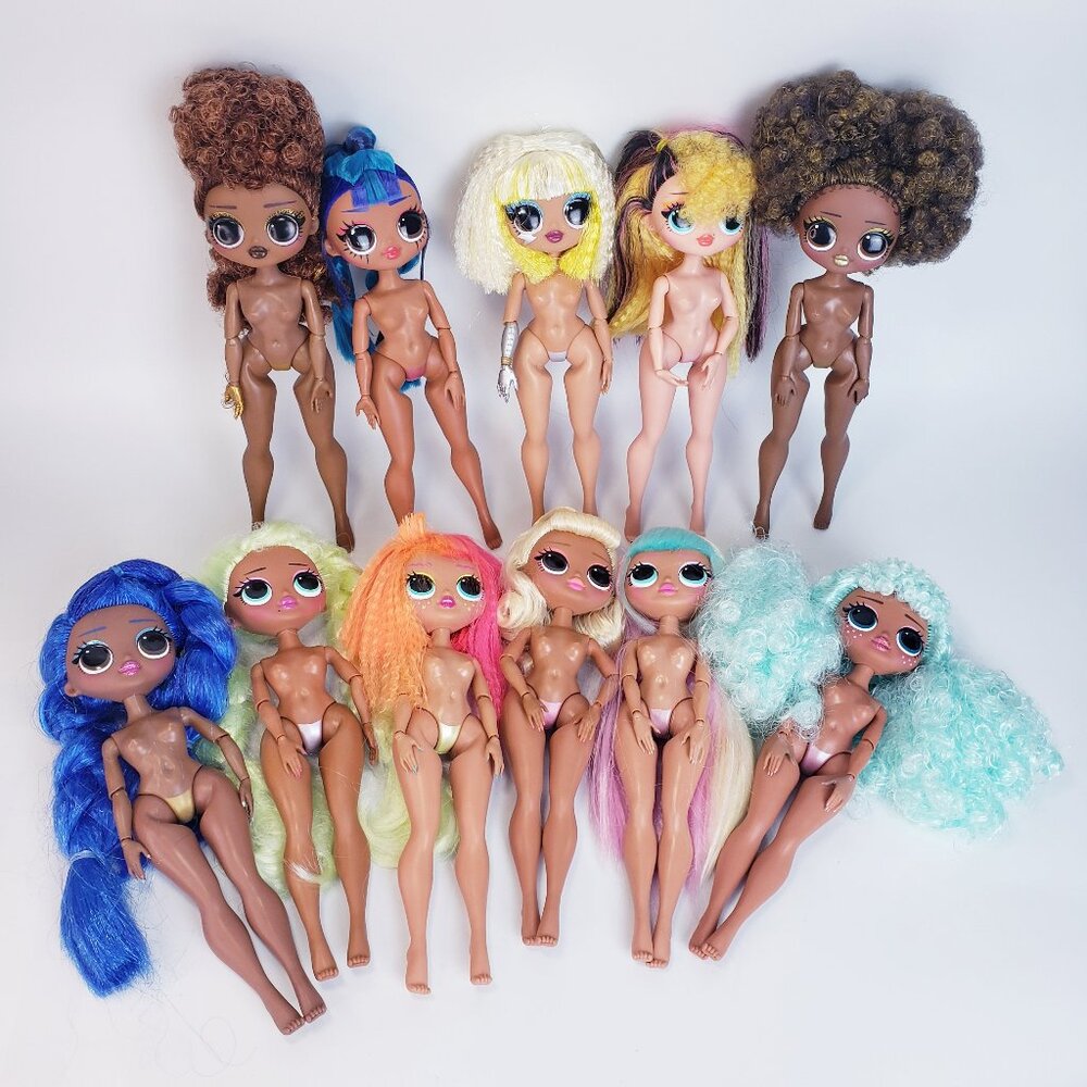 Lot of 11 Nude LOL Surprise OMG Fashion Dolls - with Hands